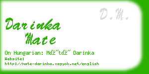 darinka mate business card